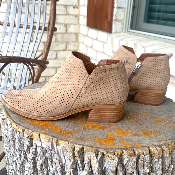 franco sarto square toe booties